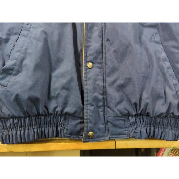 Notre Dame Fighting Irish Logo 7 Jacket Blue Gold Zip Up & Snap Size M Preowned - Picture 5 of 15